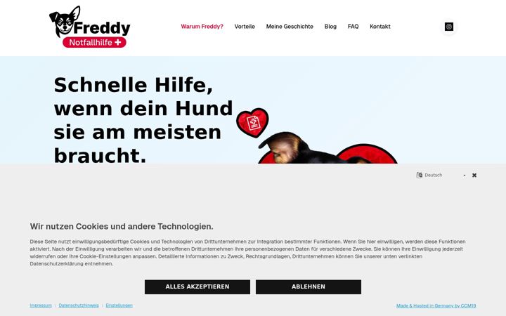 Screenshot of freddy-haustiernotfall.app