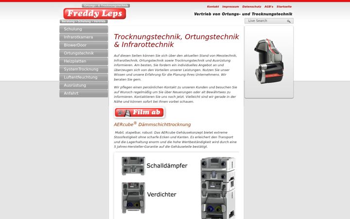 Screenshot of freddy-leps.de