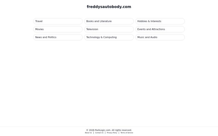 Screenshot of freddysautobody.com