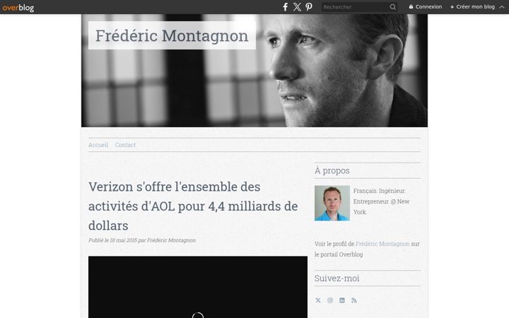 Screenshot of frederic-montagnon.com