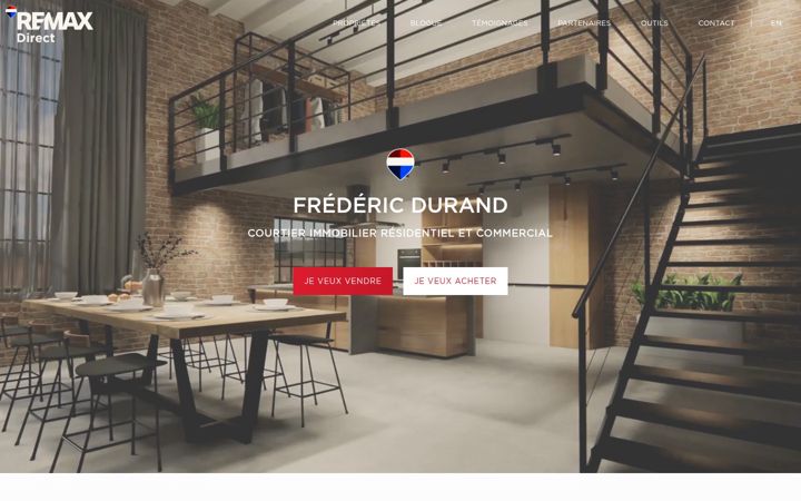 Ekrānuzņēmums no fredericdurand.ca