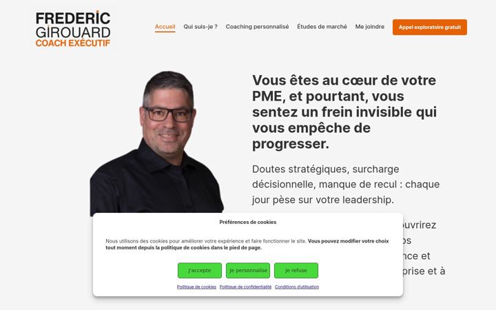 Screenshot of fredericgirouard.ca