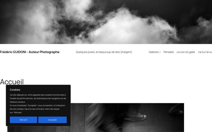Screenshot of fredericguidoni.fr