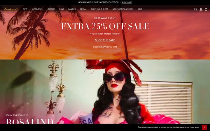 Screenshot of fredericks.com