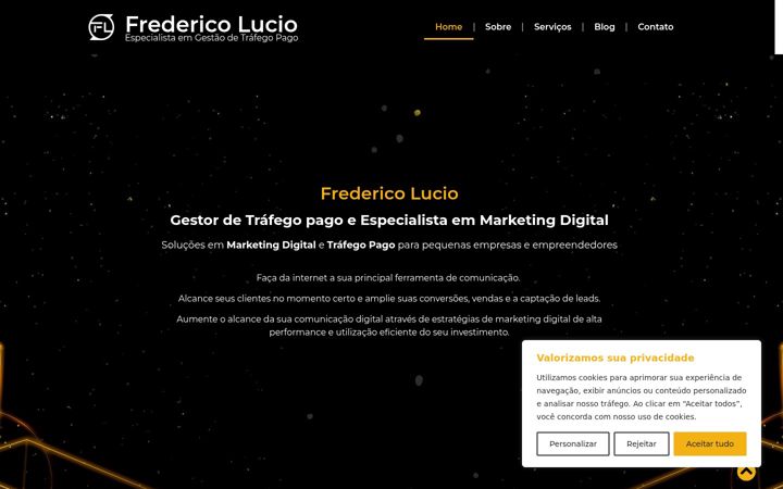 Screenshot of fredericolucio.com