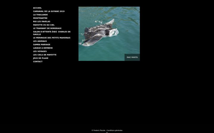 Screenshot of fredericplacide.com