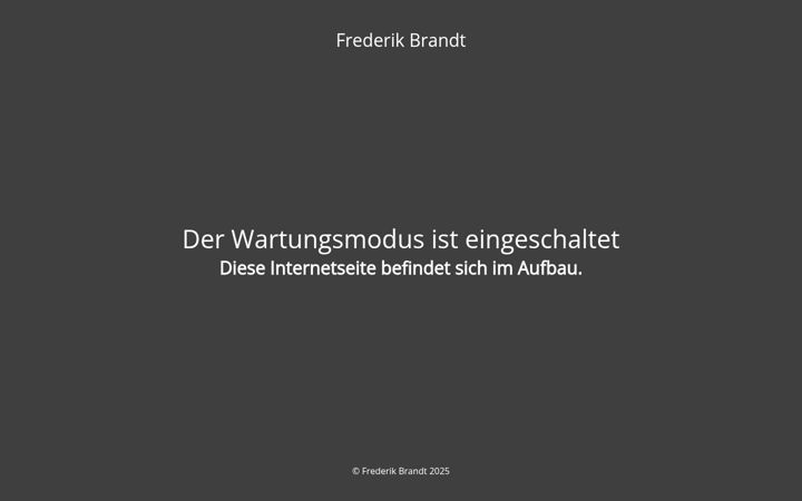 Ekrānuzņēmums no frederik-brandt.de