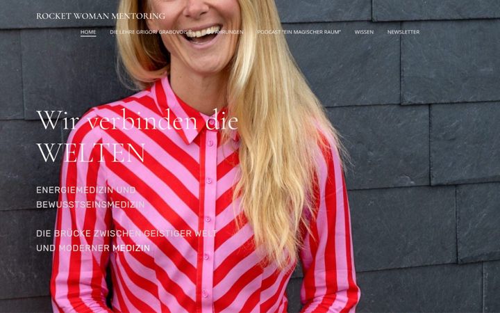 Screenshot of frederike-rocketwoman.com