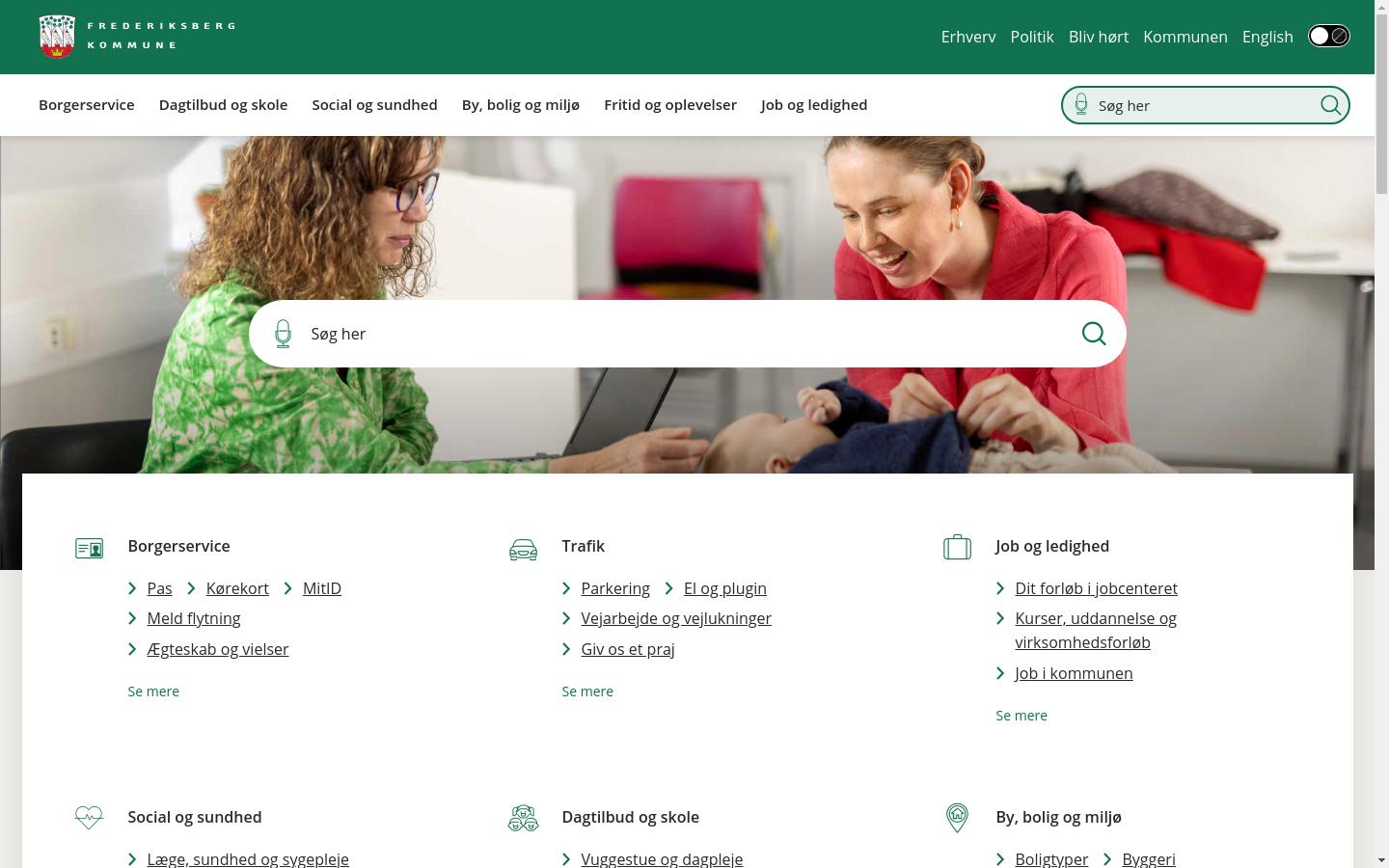 Screenshot of frederiksberg.dk