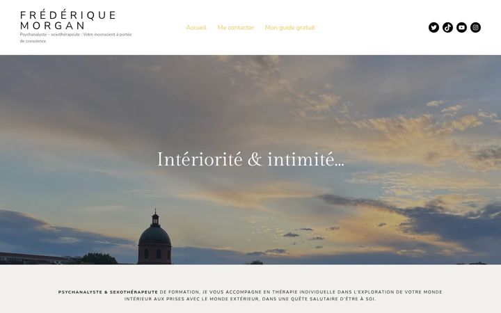 Screenshot of frederiquemorgan.fr