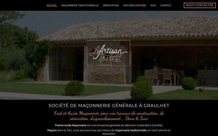 Screenshot of fredetauresmaconnerie.fr