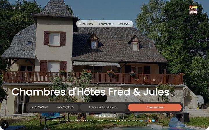 Screenshot of fredetjules.com