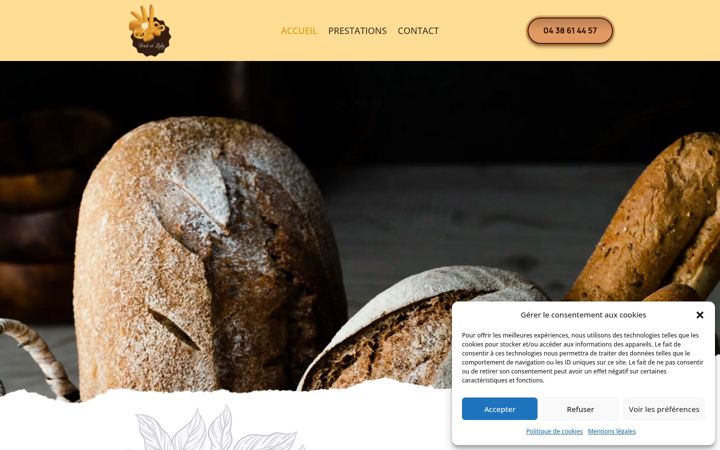 Screenshot of fredetlyly-boulangerie.fr