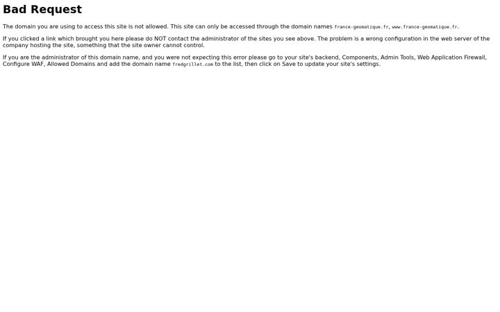 Screenshot of fredgrillet.com