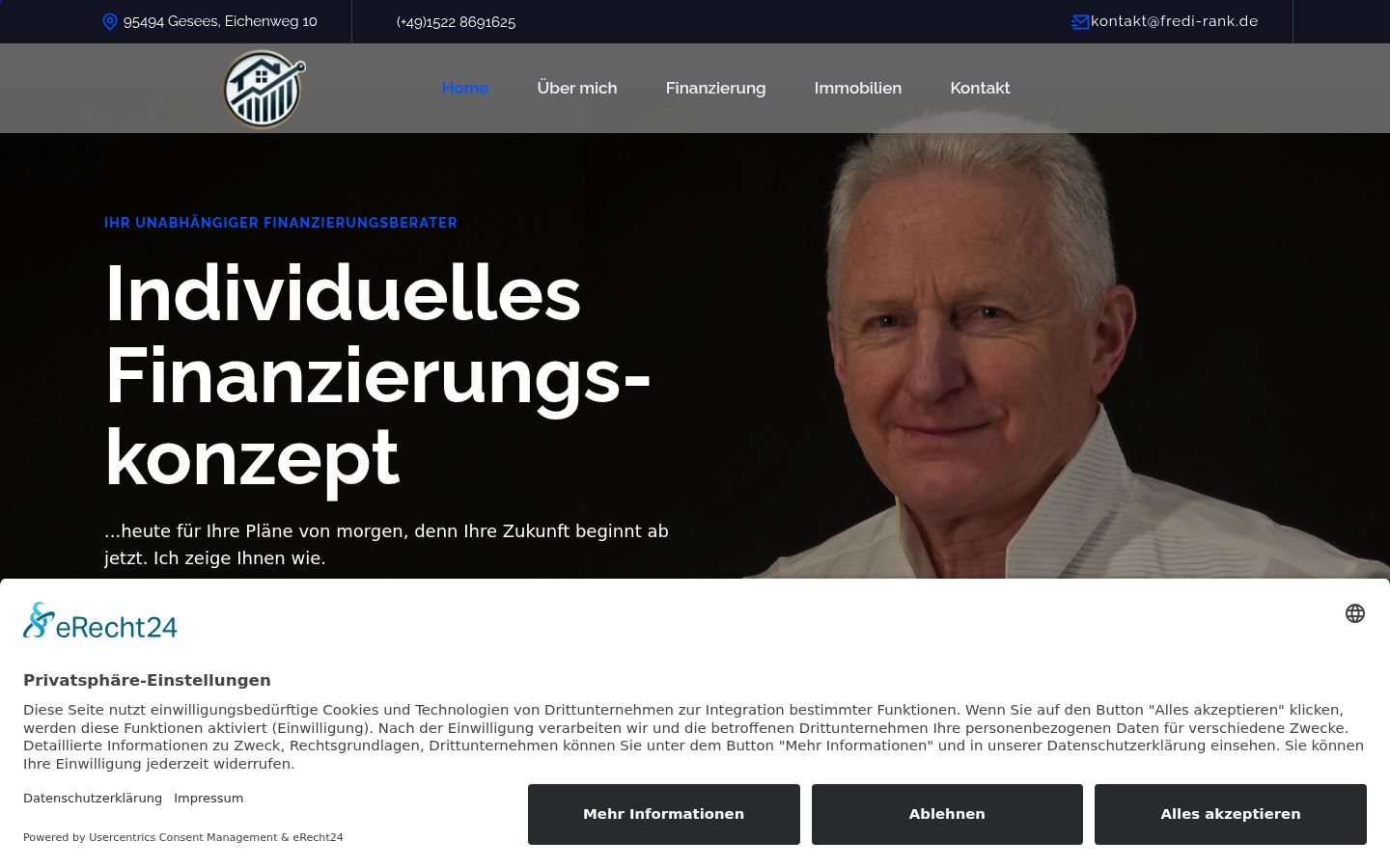 Screenshot tal-banner tal-kunsens muri qabel kwalunkwe interazzjoni