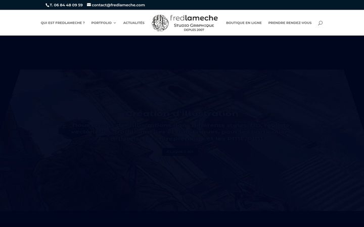 Screenshot of fredlameche.com