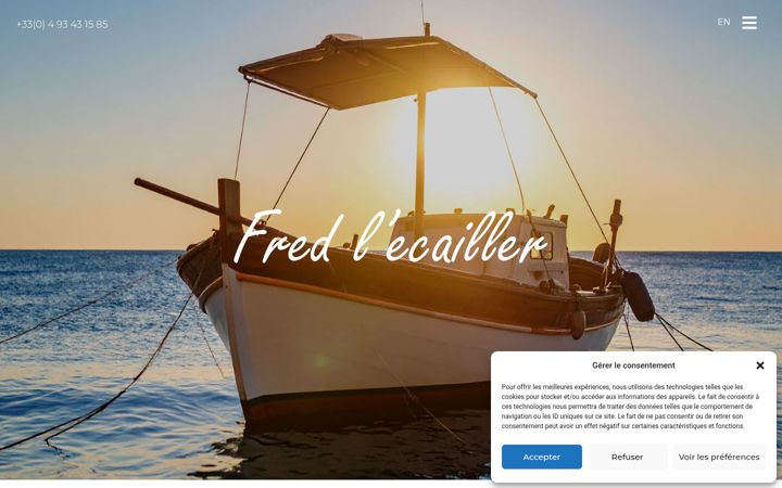 Screenshot of fredlecailler.com