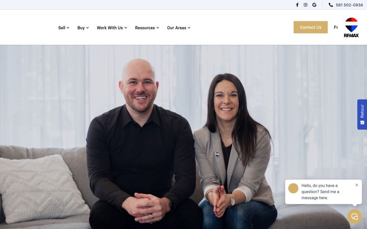 Screenshot of fredleclerc.ca