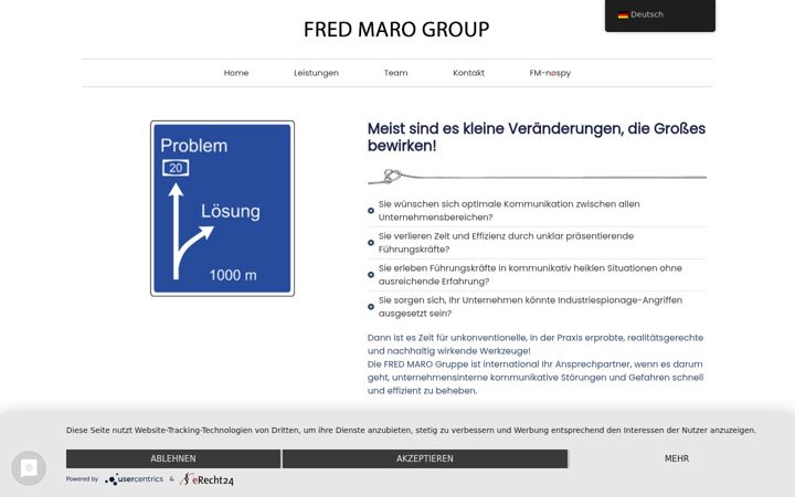 Screenshot van fredmaro-group.net