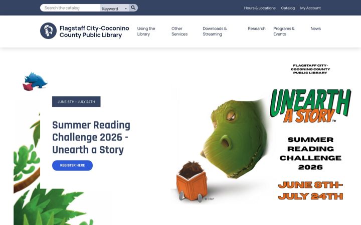 Screenshot of fredoniapubliclibraryaz.org