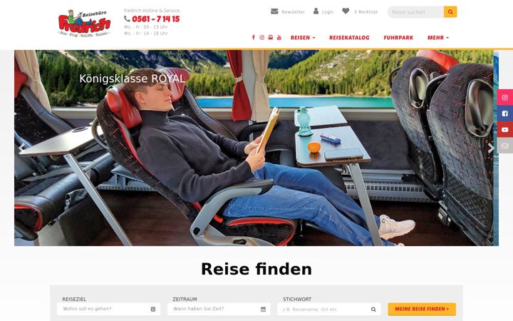 Screenshot of fredrich.de