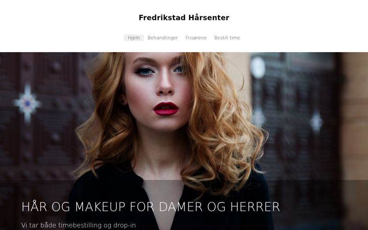 Snímek obrazovky fredrikstadharsenter.no