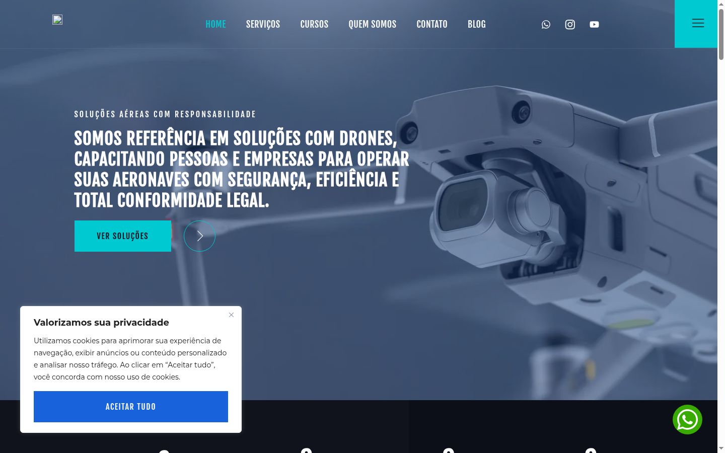Képernyőkép a bármilyen interakció előtt megjelenő hozzájárulási bannerről