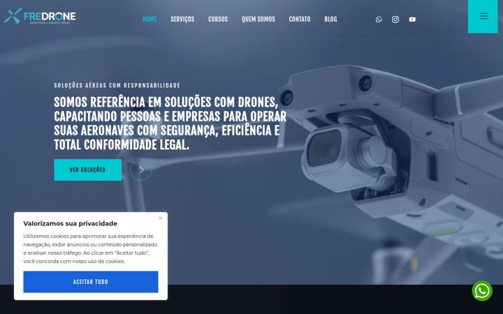 Képernyőkép: fredrone.com.br