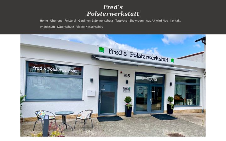 Screenshot of freds-polsterwerkstatt.de