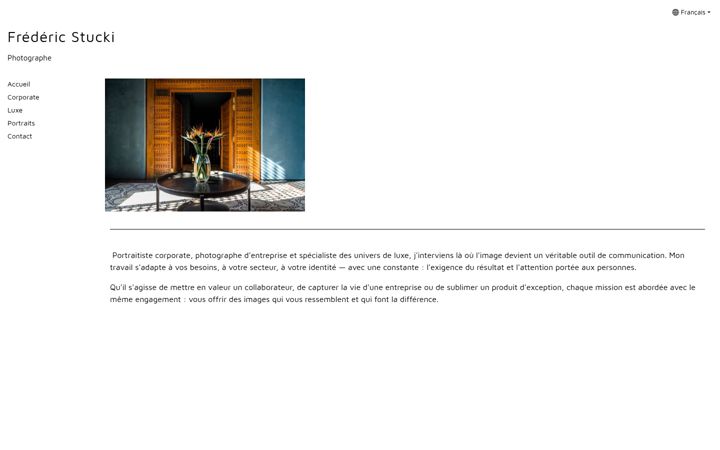 Screenshot of fredstucki.com