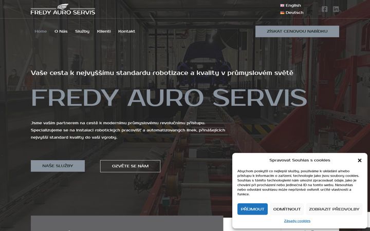Screenshot of fredyauroservis.com