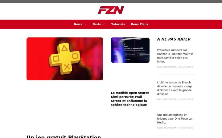 Screenshot of fredzone.org