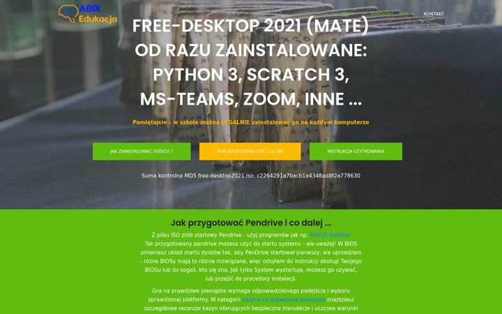 Screenshot of free-desktop.pl