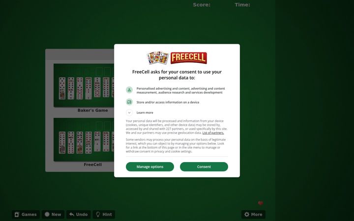 Screenshot of free-freecell-solitaire.com
