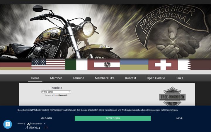 Ekrānuzņēmums no free-hog-rider.de