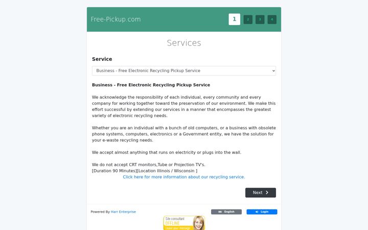 Screenshot of free-pickup.com