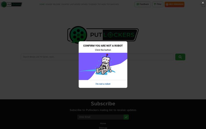 Snimka zaslona za free-putlockers.com