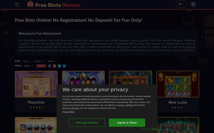 Screenshot of free-slots.games