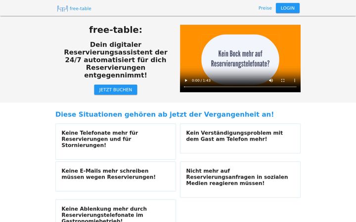 Screenshot of free-table.de