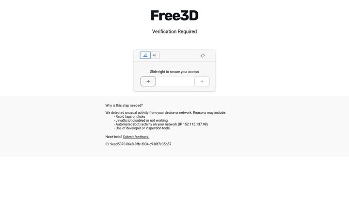 Screenshot του free3d.com