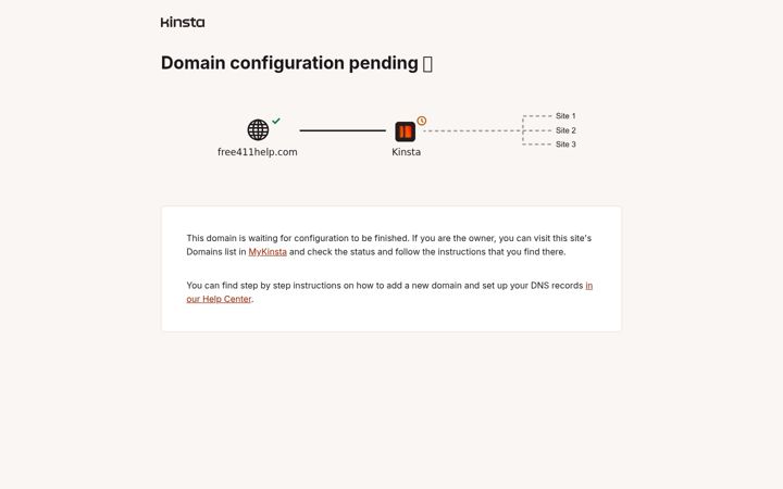 Screenshot of free411help.com