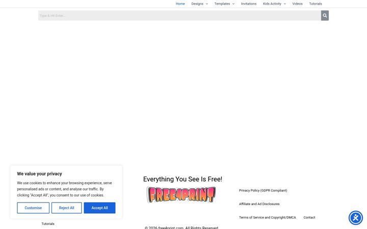 Screenshot of free4print.com