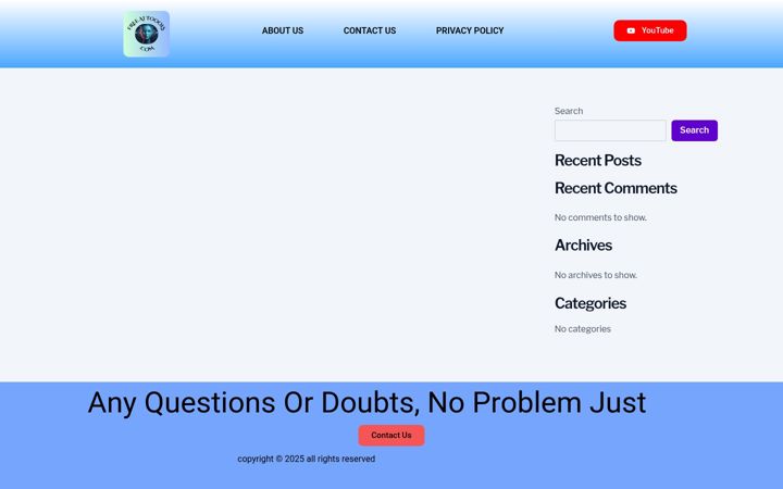 Screenshot of freeaitoools.com