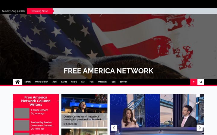 Screenshot of freeamericanetwork.com