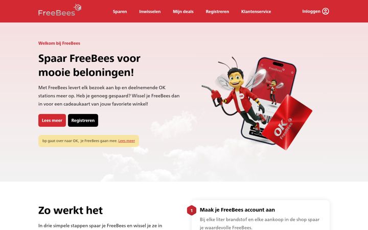 Screenshot of freebeesshop.nl