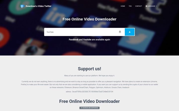 Screenshot of freebestvideodownloader.com