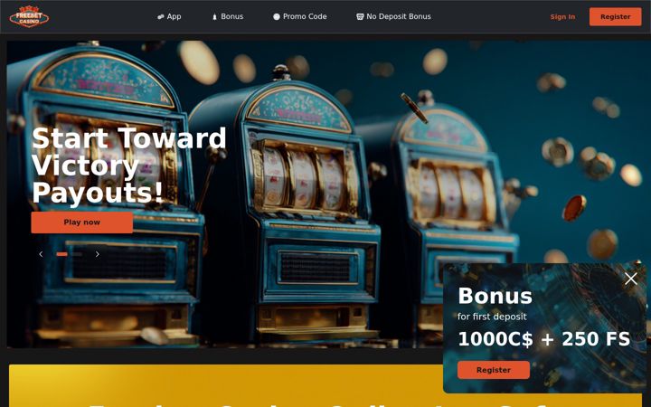 Screenshot of freebetcasino.org