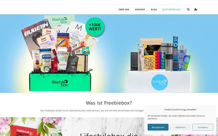 Screenshot of freebiebox.eu