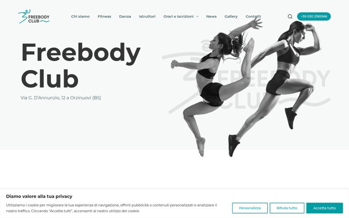 Screenshot of freebodyclub.it
