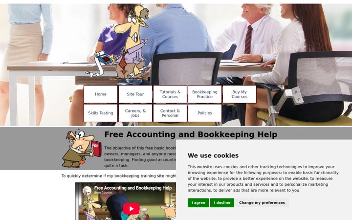 Screenshot of freebookkeepinghelp.com